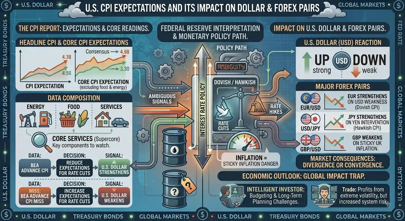 US CPI Expectations and its impact on Dollar and Forex pairs